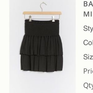 Black Bailey anthro skirt Xs NWT